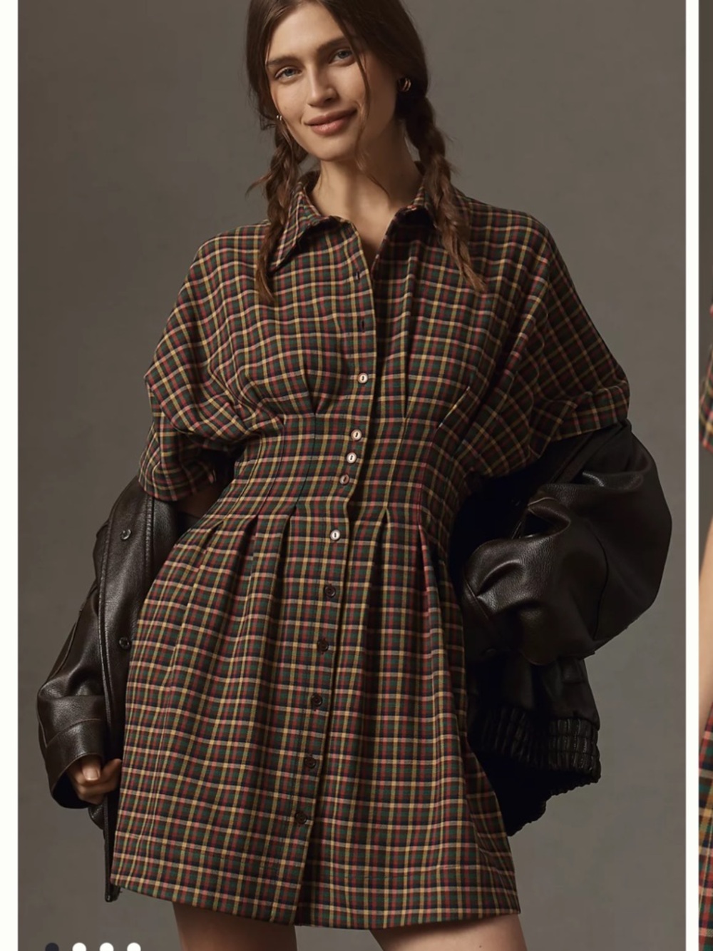 NWOT Exquise Tobie Dress in Plaid